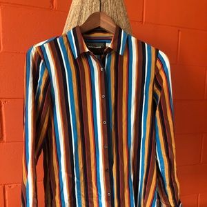 Reformation 70’s retro style button down shirt